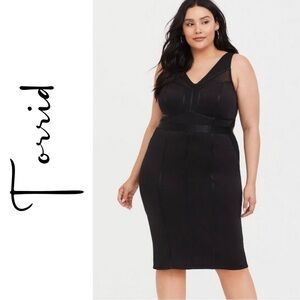 Torrid NWT Scuba Black Sexy Dress Date